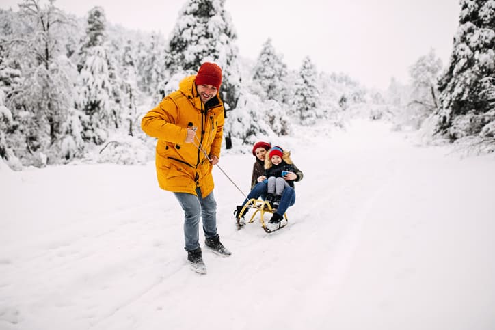 Tagesausflug im Winter